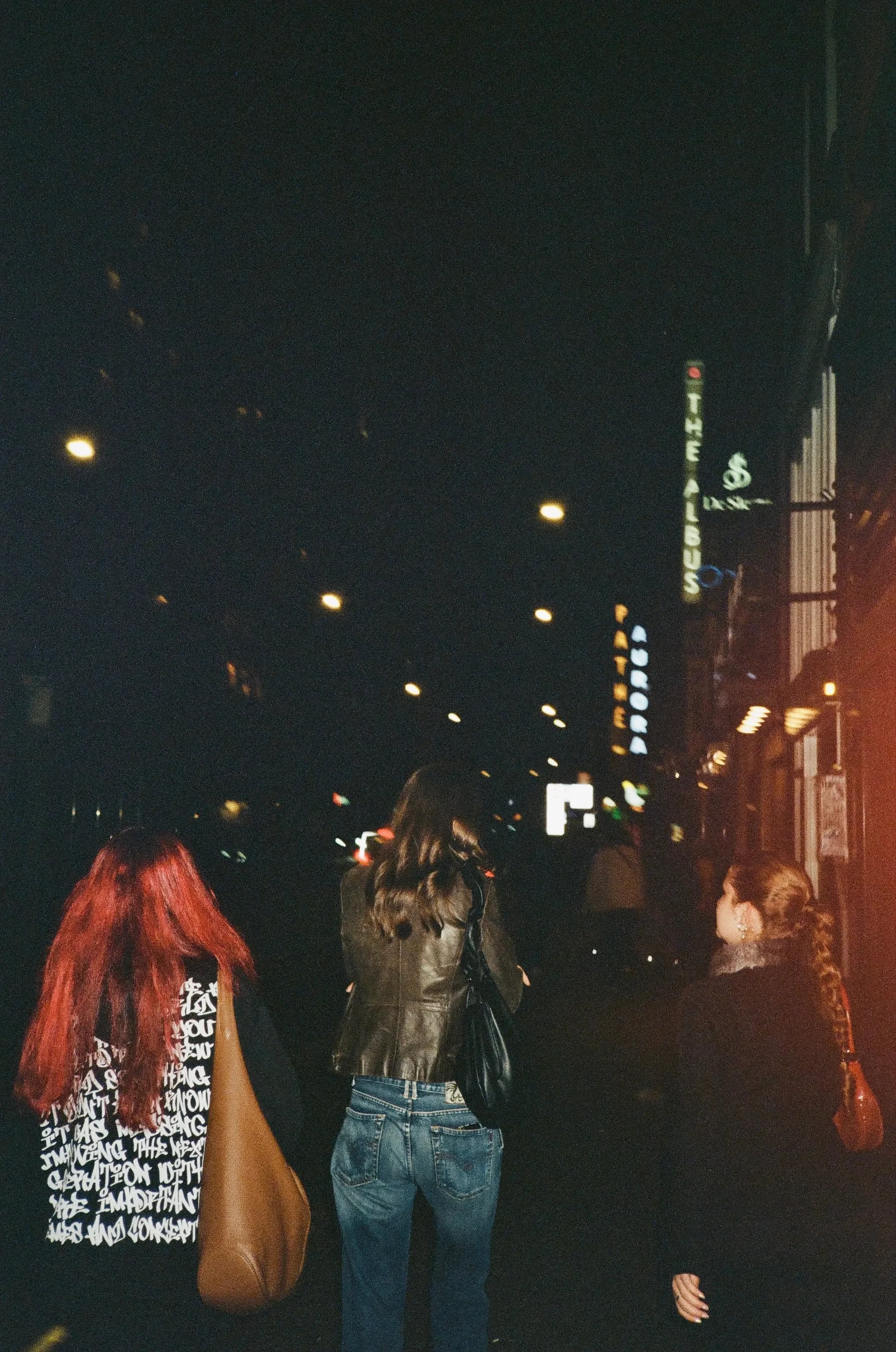 Atmospheric night street photograph