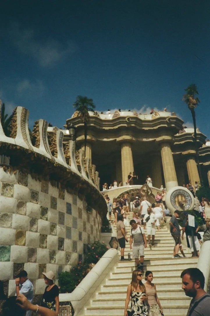 Sculptural staircase in Barcelona