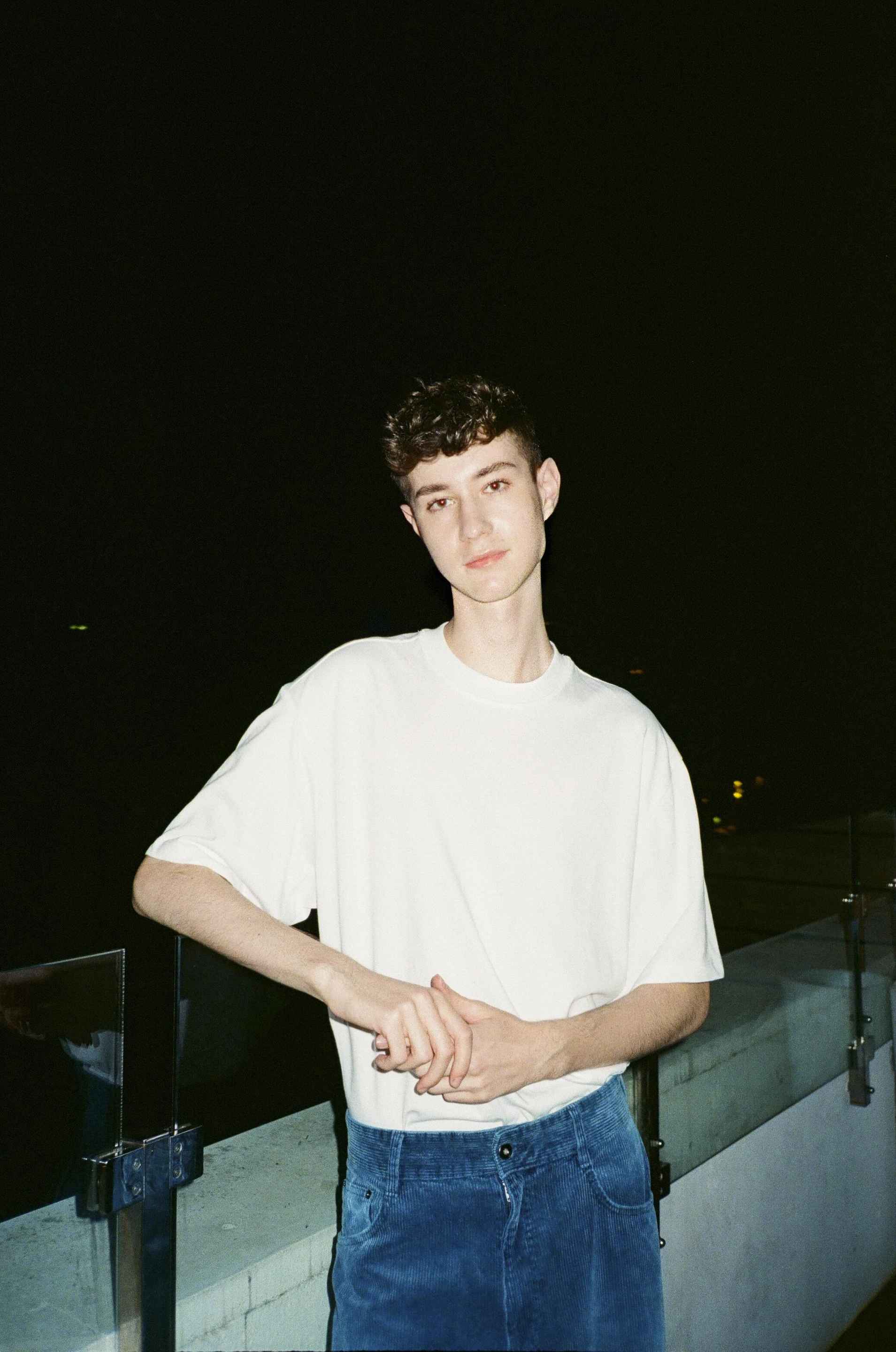 Flash portrait against a night sky — original source